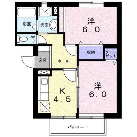 エクセル城東Ｂの物件間取画像